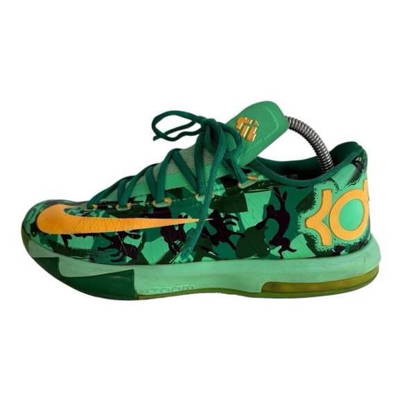 Nike KD VI Easter Basketball Shoes Men’s Sz 9 Green Orange 599424-303 NO INSOLES main image 6